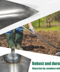Heavy Duty Garden Hoe For Weeding And Loosening Soil With A 6 Inch Welded Steel Head And 54 Inch Stainless Handle in garden
