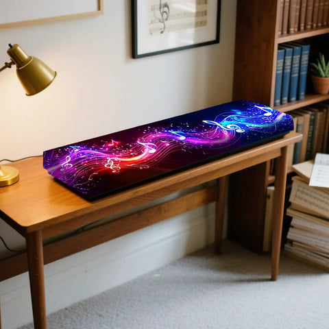 Neon Music Wave 88 Key Keyboard Dust Cover Stretchy Elastic Milk Silk Fit For Piano Protects Your Keyboard In Practice Rooms