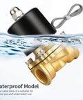 Brass Waterproof Electric Solenoid Valve Half Inch NPT DC12V Normally Closed For Water Oil Gas Air submerged in water