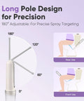 Cordless Handheld Travel Bidet Sprayer With Two Pressure Modes Waterproof Foldable Pocket Size Portable Cleanse adjustable nozzle