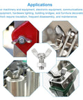Built Tough M8 Wing Bolts And Butterfly Screws Paired With Hex Nuts Crafted From 304 Stainless Steel For Rust Proof Outdoor Builds And Zero Hassle Hand Tightened Assembly shown in various application settings.