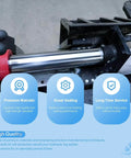 Universal Fit 4.0 Inch Bore By 1.75 Inch Rod Hydraulic Log Splitter Cylinder Rebuild Seal Kit shown installed on equipment