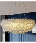 Modern LED Pendant Chandelier for Living Room and Dining Room with Remote Dimming, Diameter 100 cm, Hanging Indoor Lighting