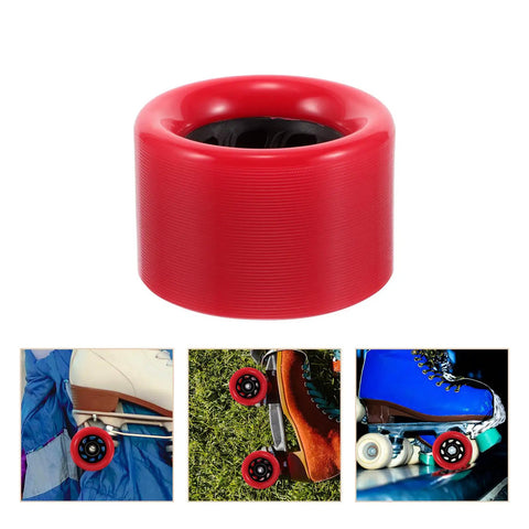 Replacement Roller Skate Wheels Red 92A Quad Skateboard Wheels High Hardness Durable For Outdoor And Indoor Skating Accessories