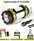 Two Pack LED Camping Lanterns That Are Lit With 1000LM, 6 Modes, Rechargeable USB C Ready, IPX5 Waterproof Portable Light dimensions
