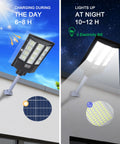 Super Bright 1000W Solar Street Lights Outdoor 100000LM Waterproof Dusk To Dawn With Motion Sensor And Remote LED Security Lighting
