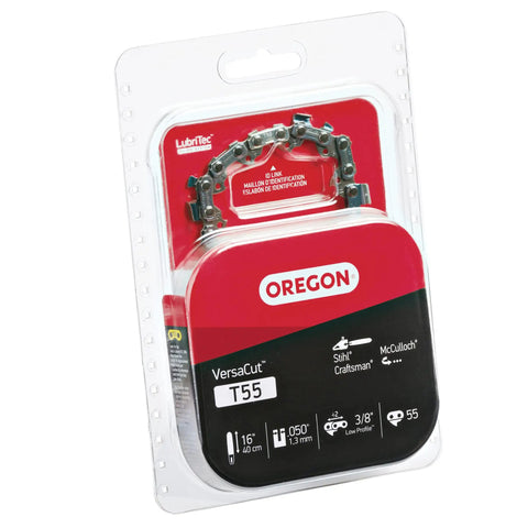 Kickass Replacement Chainsaw Chain For 16 Inch Bars With 3 8 Low Profile Pitch And Zero Point Five Zero Gauge Plus 55 Drive Links For Hauling Hard Timber And Boasting Insanely Slick Cutting Action Across Major Brands