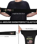 Dope Vintage American Flag Cooling Arm Sleeves With I Am A Mechanic I Cannot Fix Stupid Quote Premium Ice Silk shown stretched for elasticity.
