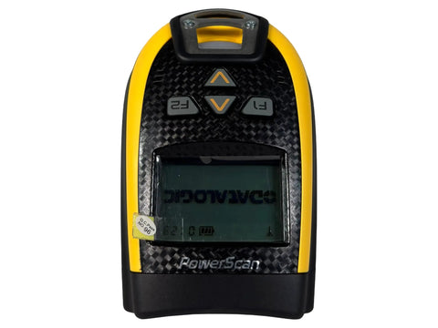 Wireless Barcode Scanner PM9501 DHP910RB front view with display and buttons