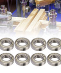 High Temperature Resistant Low Friction Deep Groove Ball Bearing Kit With 20 Pieces For Industrial Reducers Dust Shield Covers Smooth Quiet Operation Durable Heavy Duty Bearings For Heavy Machinery, 20 sealed steel bearings shown