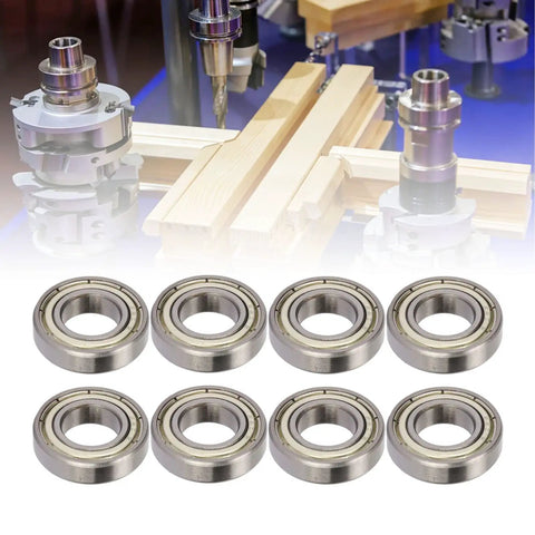 High Temperature Resistant Low Friction Deep Groove Ball Bearing Kit With 20 Pieces For Industrial Reducers Dust Shield Covers Smooth Quiet Operation Durable Heavy Duty Bearings For Heavy Machinery, 20 sealed steel bearings shown
