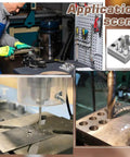 Heavy Duty Carbon Steel Disc Cutter Set For Jewelry Making Including Six Cutting Punches in use for precise circle cutting applications