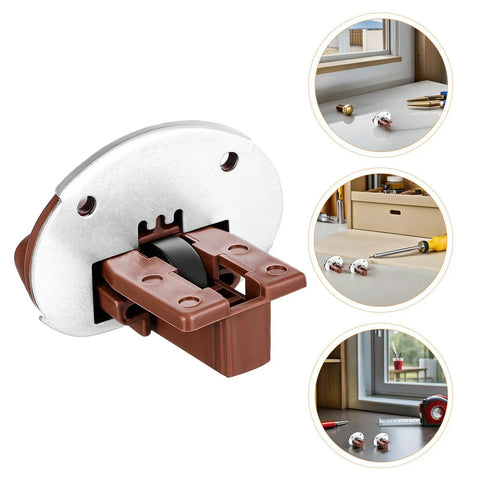Four Set Drawer Repair Kit For Smooth Operation And Quick Install Replacement Drawer Slides shown with tools and installation setup