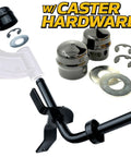 Wheel Bushing To Bearing Conversion Kit And Front Axle Steering Spindle For D100 D105 D110 D120 D125 D130 D140 D150 D155 D160 D170 107H 107S 92H Tractors SN Below 700000 Heavy Duty Rebuild Kit With All Hardware black and chrome spindle parts with washers and clips