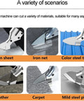Heavy Duty Cordless Electric Shears For Metal Sheet Cutting And Leather Trimming With 800W Brushless Motor cutting through iron sheet, net, leather, carpet, and steel.