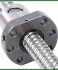 Close-up of ball screw from Two Pack 1000Mm Linear Guide Rails With SFU1605 1000Mm Ball Screw Kit For CNC Routers
