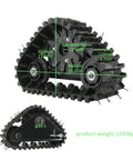 Beefy 32 Inch Rear Axle Track Kit For Go Karts And UTVs With Snow And Sand Tracks 428 Sprocket 190Mm Brake Complete Live Axle System