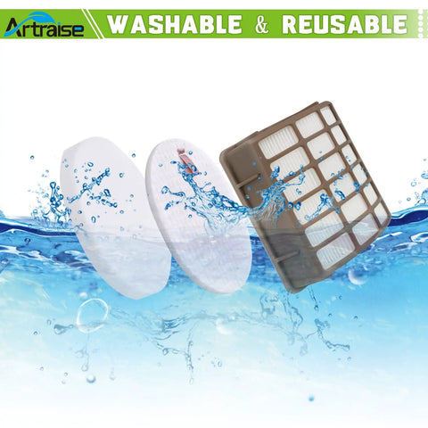 Shark Navigator DXL Vacuum Filter Replacement Kit With One HEPA Filter And Three Foam And Three Felt Filters For NV60 NV70 NV71 NV80 NV130 NV141 UV420 And Rotator Professional XL NV90 NV95 Easy Install