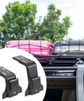 SUV with Heavy Duty Roof Rack Mount Brackets For SUVs And MPVs Gutter Clamp System Drill Free Adjustable Height; luggage secured on top