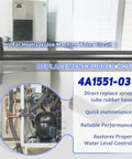 Ice Machine Water Hose Replacement For 4A1551-03 Spray Tube Rubber Hose C, shown close-up and installed in Hoshizaki ice maker.