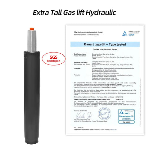 Heavy-Duty Gas Lift Cylinder For Office Chair, Gaming Chair And Stool Replacement Parts, 14 To 22 Inch Length next to SGS certificate