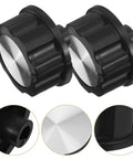 2-Pack Universal Oven Control Knob Replacement For Air Fryer, Stove, And Grill, Heat Resistant Plastic Timer Switch, side close-up