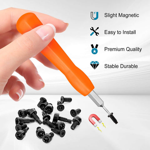 Video Doorbell Security Screw Kit 20 Pieces Torx T6 T15 With Double Ended Driver shown with screws and magnetic driver