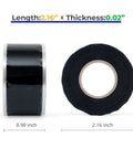 Self Fusing Silicone Tape 1 Inch Wide By 10 Feet Long Pack Of 2 Rolls Waterproof Leak Seal Tape For Pipes Hoses Cables And Electrical Insulation Durable Rubber Grip Tape For Quick Home Repairs Budget Friendly side and front view