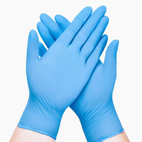 Disposable Nitrile Gloves Blue Latex Free Powder Free Non Sterile Food Safe Cleaning Gloves 1000 Count Case Medium Size For Kitchen Lab And General Use With Flexible Comfort And Tactile Sensitivity