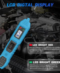 Versatile 6V 12V 24V Automotive Circuit Tester For Cars And Trucks, Fast Short Circuit Finder And Fuse Voltage Tester Light, Continuity Checker, No Guesswork Electric Diagnostic Tool That Makes Car Troubles A Breeze On The Go Blue, blue LCD display