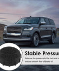 Brake Fluid Cap Replacement For Master Cylinder Reservoir with black vehicle on road and text 'Stable Pressure'