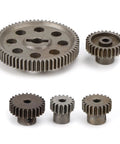 TT02 Differential Metal Spur Gear Set 64T Main Gear With 17T 21T 26T Pinions For One Tenth Scale RC Cars And Trucks Upgrade Kit Durable Alloy Gear For Smooth Drag Racing