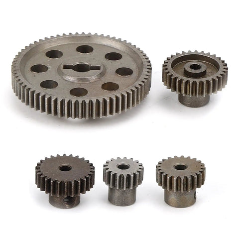 TT02 Differential Metal Spur Gear Set 64T Main Gear With 17T 21T 26T Pinions For One Tenth Scale RC Cars And Trucks Upgrade Kit Durable Alloy Gear For Smooth Drag Racing