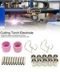 Top Shred Plasma Cutting Torch Consumables 24 Pack Copper Electrodes Contact Tips And Ceramics for cutting torch parts and nozzles.