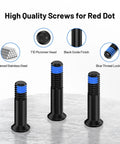 Red Dot Optics Screw Kit With M4 Screws 6mm Diameter Including 16mm, 17.5mm, And 19mm Lengths, Stainless Steel Blue Thread Locker