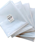 Heavy Duty Clear Dust Collector Bags For Shop Fox W1685 W1666 W1687, Fits D4573, 5 Pack, 19.5 Inch Diameter, 31 Inch Wide By 40 Inch Long, 5 Mil Plastic, Made In USA stacked for display