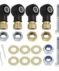 Beefy Left Right Tie Rod End Kit For Polaris Sportsman ATVs 335 400 450 500 570 600 700 800 Magnum Scrambler Trail Boss Xplorer Xpedition Xpress Direct Fit Replacement Steering Kit, with 4 ends and hardware