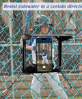 Fence Mount With Sun Shield For Phones And Action Cameras Secure Phone Holder Kit installed capturing baseball action