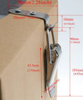 Stainless Steel 90 Degree Toggle Latch Set Heavy Duty Cabinet Box Door Hood Fasteners 2 Pack With 100 kg Load Capacity
