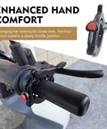Universal Motorcycle Throttle Cruise Control Assist Anti Slip Grip Lock Clamp on a motorcycle grip for wrist relief and comfort.