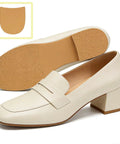 Close-up of beige shoe with 2 Pack Repair Heels Boot Heel Replacement Self Adhesive Rubber Heel Patches For Boots And Dress Shoes