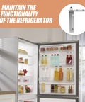 Stainless Steel Freezer Door Hinge Replacement For Mini Fridge With Thicken Bearings And Smooth As Butter Adjustable Swing built tough shown on fridge.