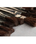 Close-up of Acid Resistant Glue Brush Set 6 Inch Metal Handle 12 Piece Heavy Duty Hard Bristle Brushes arranged on table