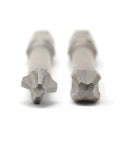 Close-up of JIS Screwdriver Impact Bits Set Of Four For Standard And Long One Quarter Inch Drive Magnetic Hardened S2 Steel tips