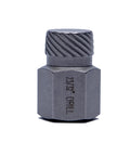 23/32" drill head from 25 Piece Screw And Bolt Extractor Set For Removing Broken Studs And Stripped Fasteners With Hex Head Multi-Spline