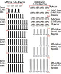 Axial SCX30 1 To 30 RC Car Stainless Steel Screw Set 120 Pcs With Storage Box Repair Tools Upgrade Parts For Durable Chassis Fastening And Corrosion Resistant RC Car Repairs, mixed screw sizes