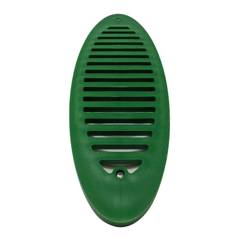 Green Angled Yard Drain Emitter for Sump Pump Discharge and Gutter Downspout Extensions That Helps Direct Water Away From Your Foundation