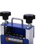 BAFOVY Heavy Duty Wire Stripping Machine Hand Crank Or Drill Powered Cutter with adjustable knobs and metal construction.