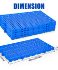 Go-To Lightweight Plastic Pallet With Nestable Grid Pad For Balcony Garage Basement Storage Rooms Easy Ventilated Floor Storage