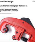 Beefy Duty Pipe Cutter For Copper Brass And Aluminum Tubes 3 To 32 mm Pro Grade Tool close-up with adjustable handle